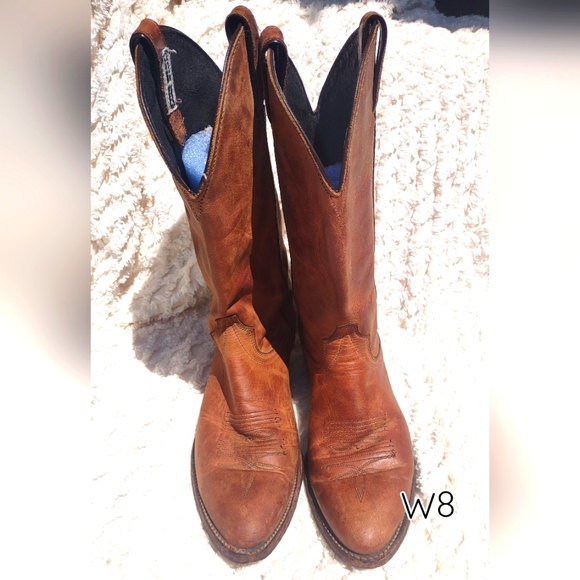 Code west Distressed leather boots - Picture 1 of 4